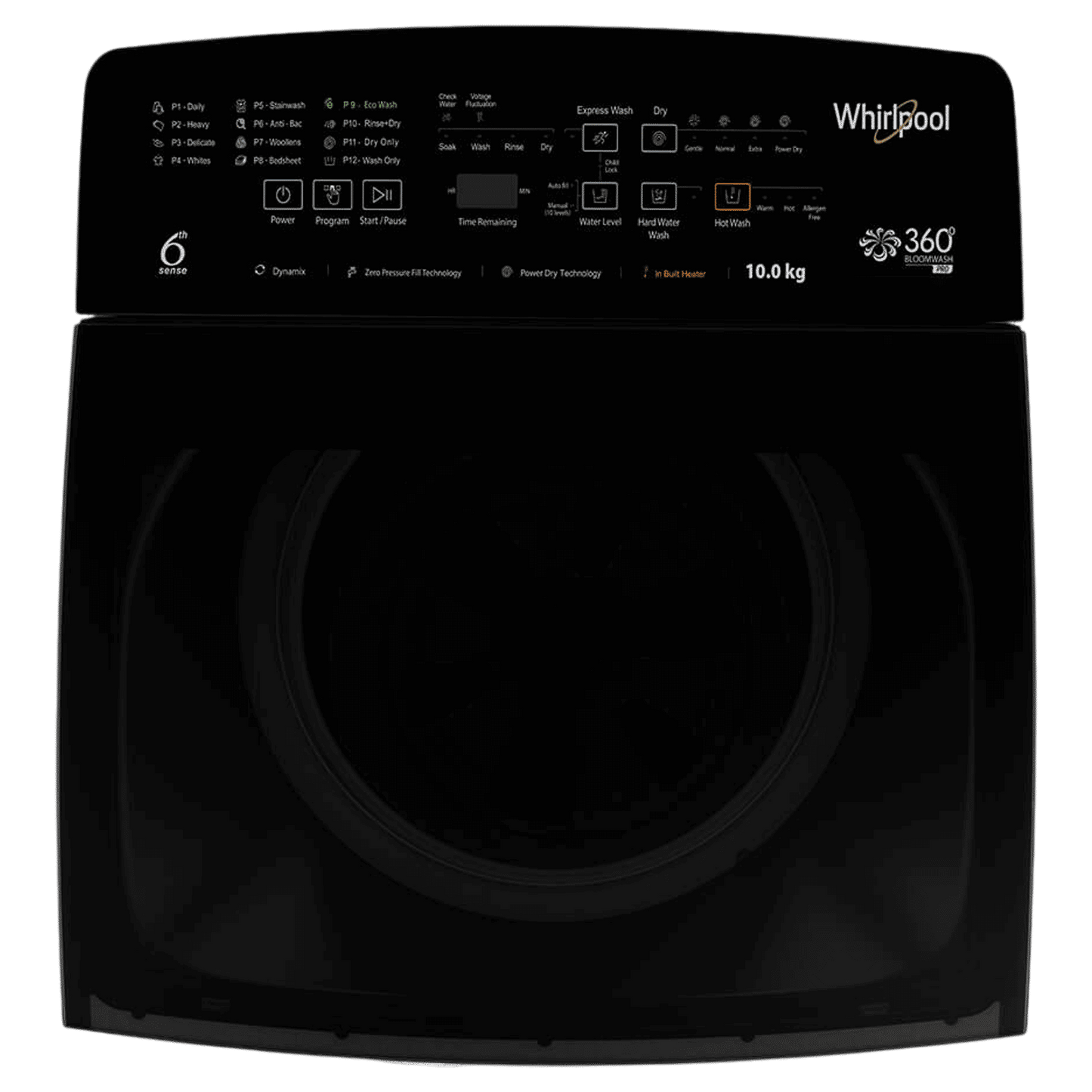 Whirlpool 10 kg 5 Star Fully Automatic Top Load Washing Machine (360 BW Pro H, 31688, In-built Heater, Graphite)