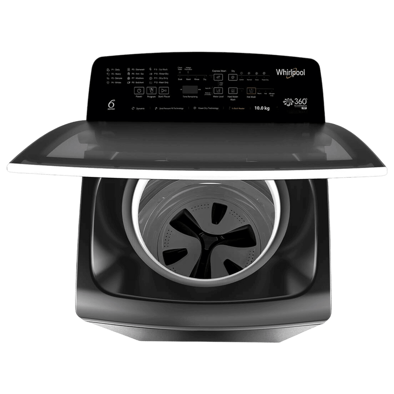 Whirlpool 10 kg 5 Star Fully Automatic Top Load Washing Machine (360 BW Pro H, 31688, In-built Heater, Graphite)