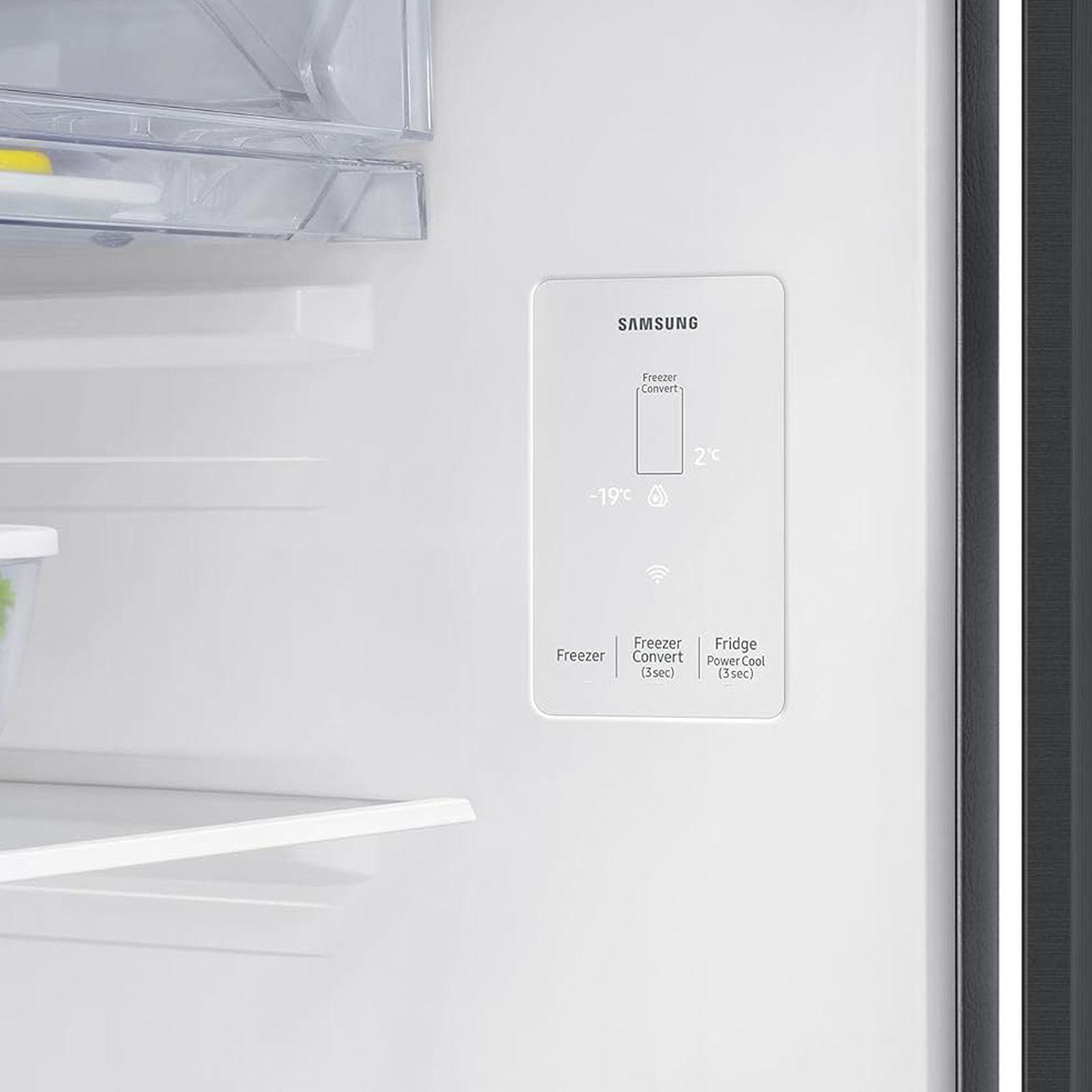 SAMSUNG 330 Litres 2 Star Frost Free Double Door Smart Wifi Enabled Refrigerator with Anti Bacterial Gasket (RT34DG5A2BBXHL, Luxe Black)