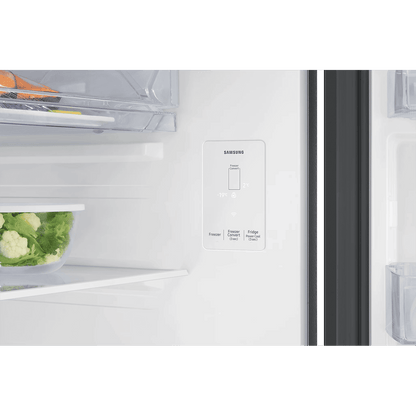 SAMSUNG 330 Litres 3 Star Frost Free Double Door Smart Wifi Enabled Refrigerator with Twin Cooling Plus Technology (RT34DG5A4DB1HL, Black Matt)