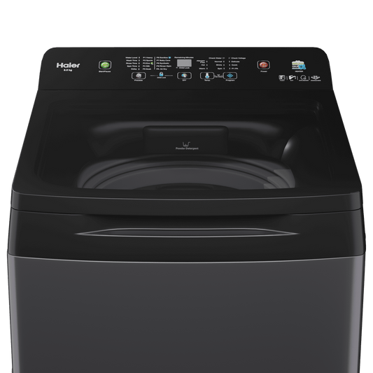Haier 10.5 kg 5 Star Fully Automatic Top Load Washing Machine (Heater 688, HWM105-H688BK, In Built Heater, Black)