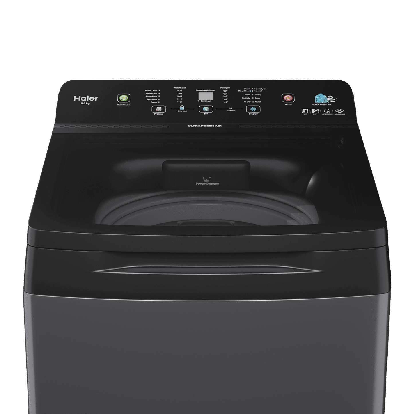 Haier 9 Kg 5 Star Fully Automatic Top Load Washing Machine (AST 688, HSW90-688ES8, Anti-Scale Technology, Dark jade)