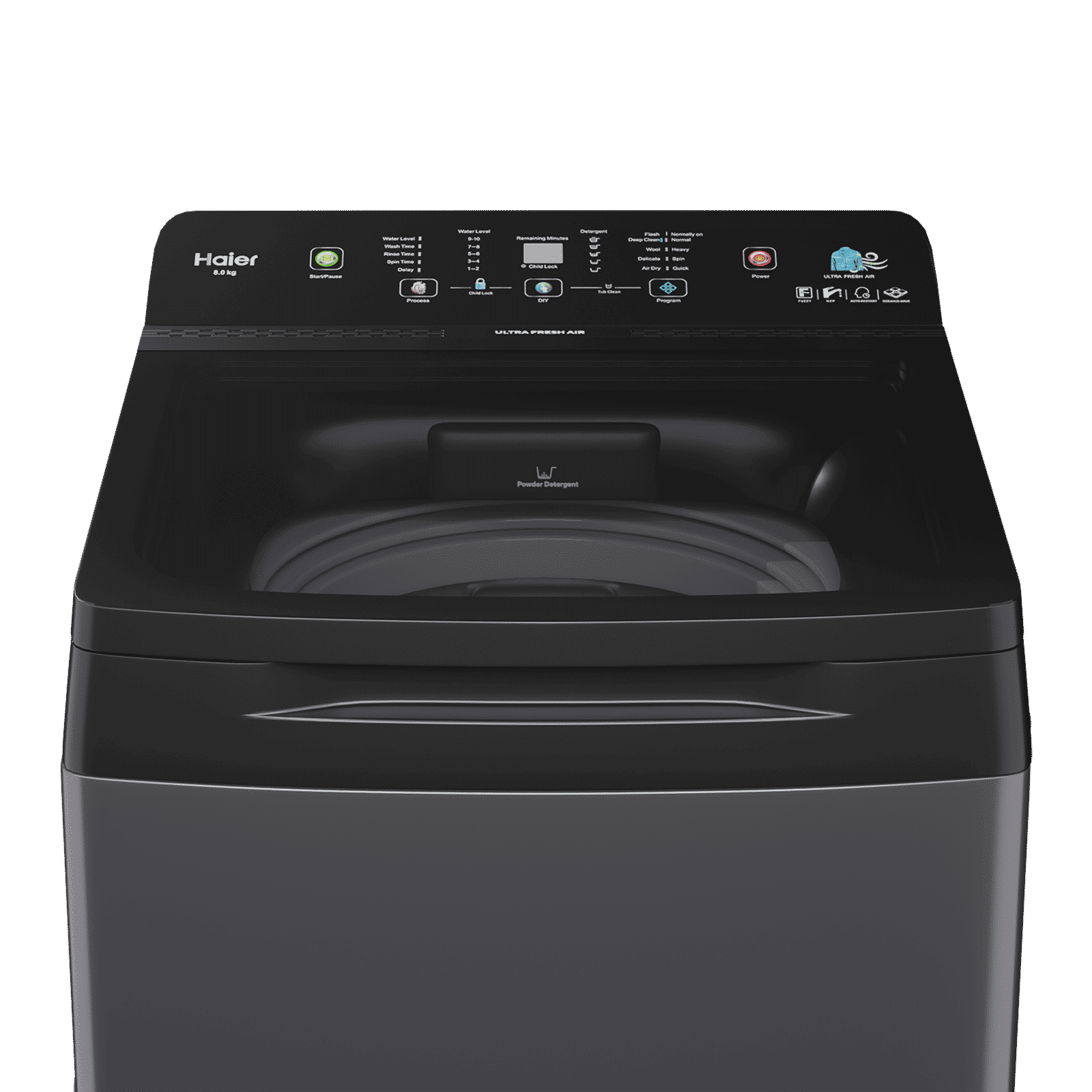 Haier 9 Kg 5 Star Fully Automatic Top Load Washing Machine (AST 688, HSW90-688ES8, Anti-Scale Technology, Dark jade)