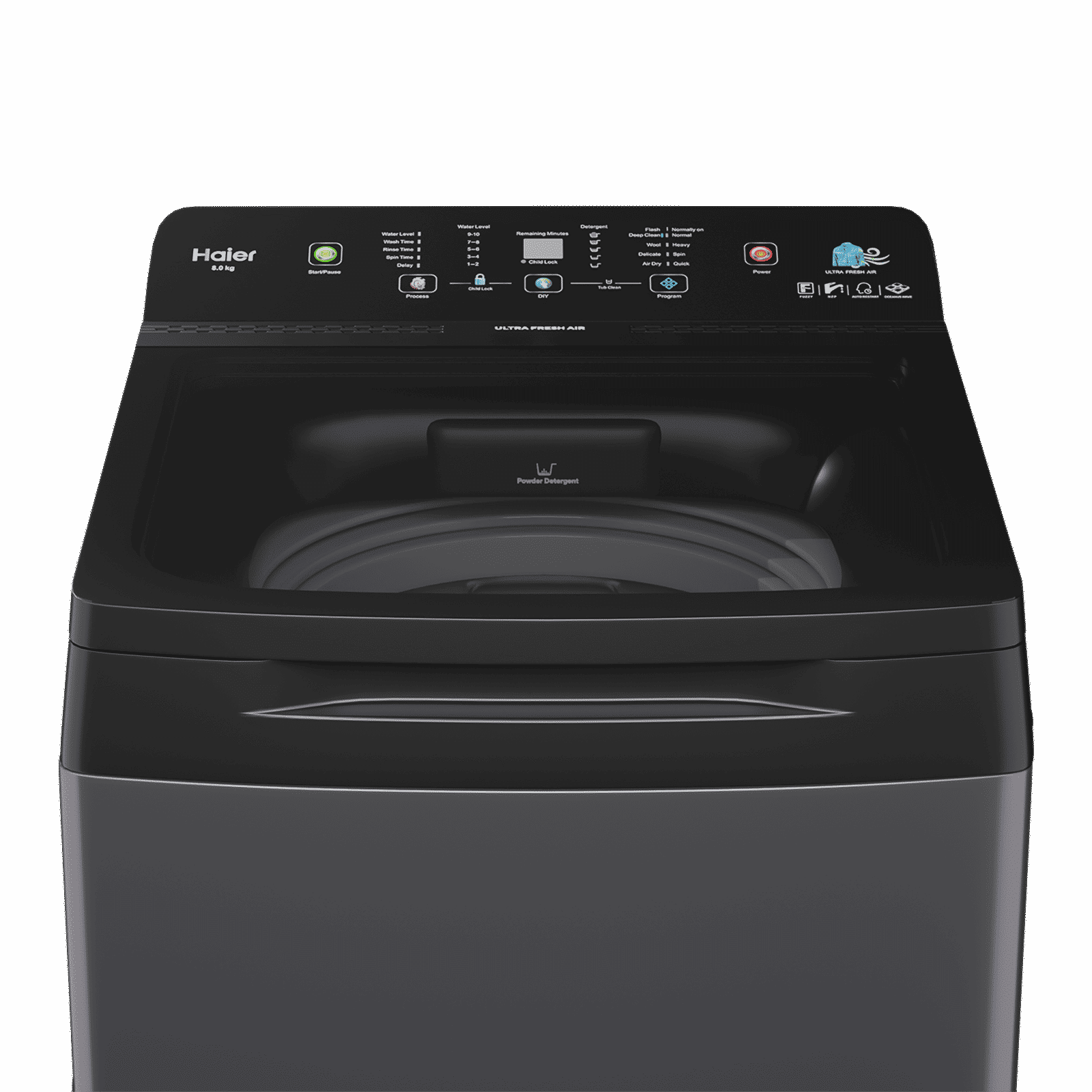 Haier 8 Kg 5 Star Fully Automatic Top Load Washing Machine (AST 688, HSW80-688ES8, Anti-Scale Technology, Dark jade)