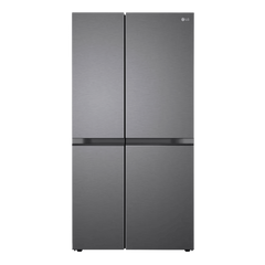 LG 650 Litres 3 Star Frost Free Side by Side Refrigerator with Multi Air Flow (GL-B257JDS3, Dazzle Steel)