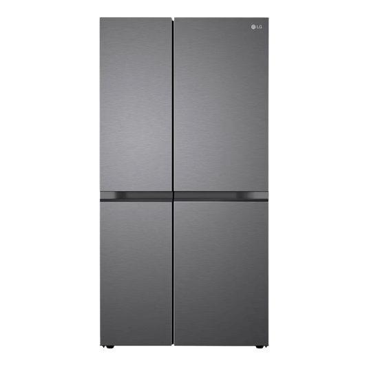 LG 650 Litres 3 Star Frost Free Side by Side Refrigerator with Multi Air Flow (GL-B257JDS3, Dazzle Steel)