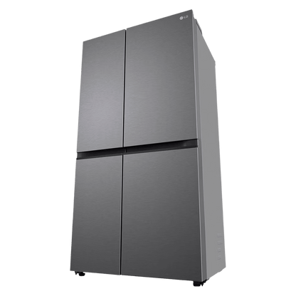 LG 650 Litres 3 Star Frost Free Side by Side Refrigerator with Multi Air Flow (GL-B257JDS3, Dazzle Steel)
