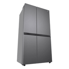LG 650 Litres 3 Star Frost Free Side by Side Refrigerator with Multi Air Flow (GL-B257JDS3, Dazzle Steel)