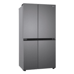 LG 650 Litres 3 Star Frost Free Side by Side Refrigerator with Multi Air Flow (GL-B257JDS3, Dazzle Steel)