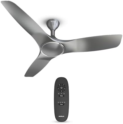 Orient Electric 1230 mm Aeroquiet ceiling fan |Best-in-class 18-pole motor | Rust-proof ABS blades |100% Copper motor |Silent fan for home ceiling| 2-year warranty | Daytone Grey, pack of 1