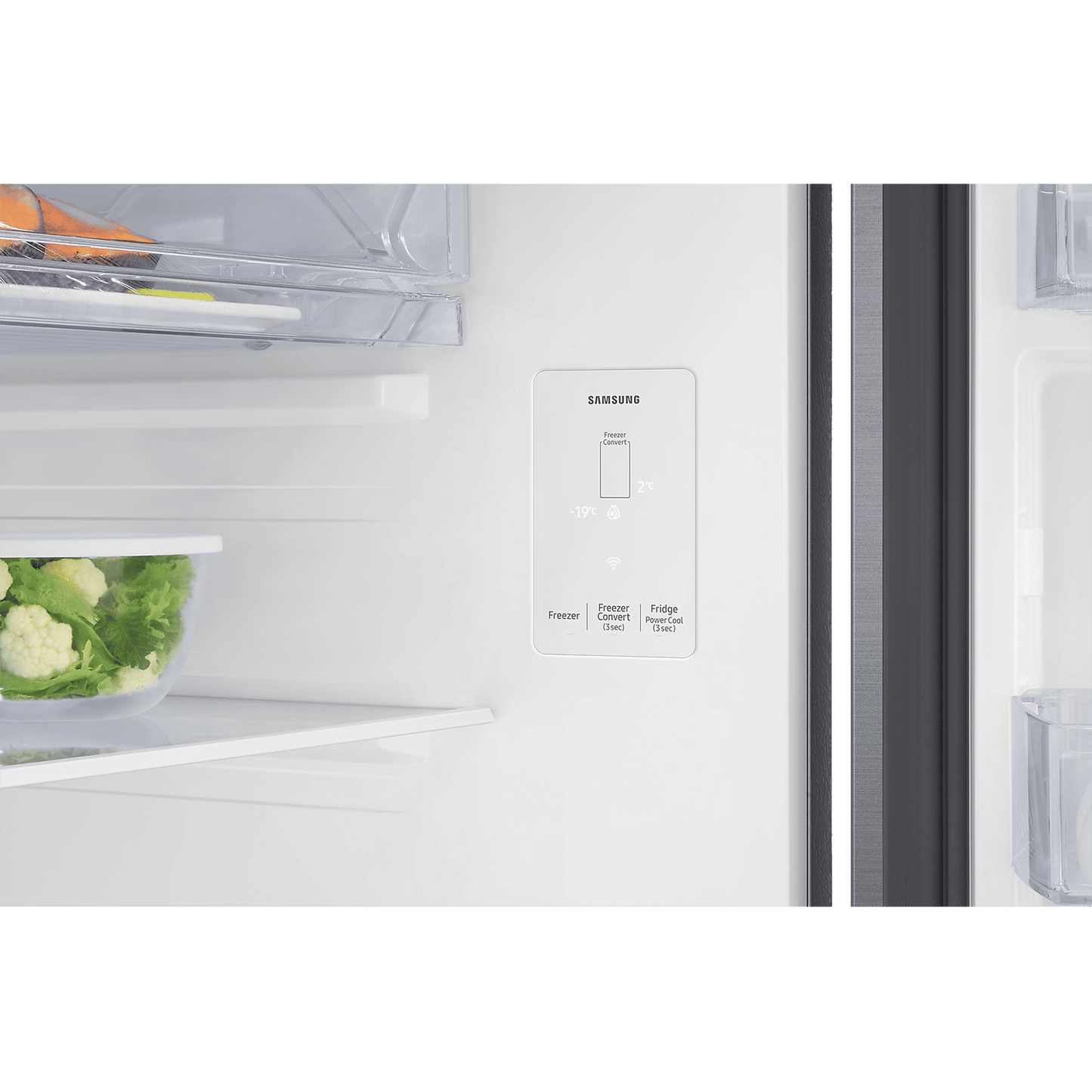 SAMSUNG 330 Litres 3 Star Frost Free Double Door Smart Wifi Enabled Refrigerator with Bespoke AI (RT34DG5A4DS8HL, Elegant Inox)