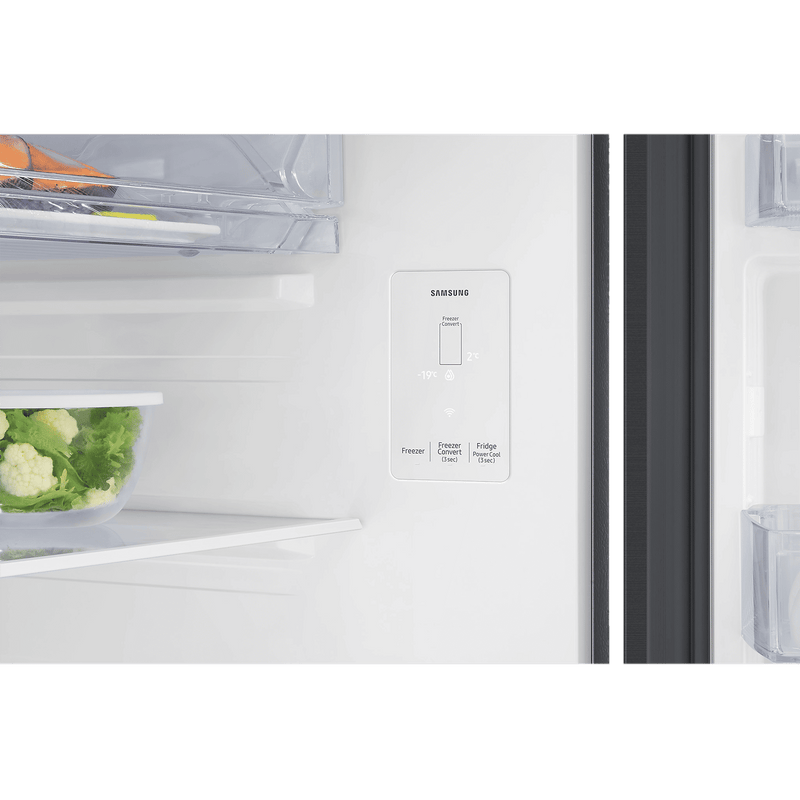SAMSUNG 330 Litres 3 Star Frost Free Double Door Smart Wifi Enabled Refrigerator with Bespoke AI (RT34DG5A4DBXHL, Luxe Black)