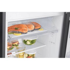 SAMSUNG 330 Litres 3 Star Frost Free Double Door Smart Wifi Enabled Refrigerator with Bespoke AI (RT34DG5A4DBXHL, Luxe Black)