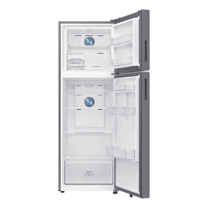 SAMSUNG 350 Litres 2 Star Frost Free Double Door Smart Wifi Enabled Refrigerator with Bespoke AI (RT38DG5A2BSLHL, Real Stainless)