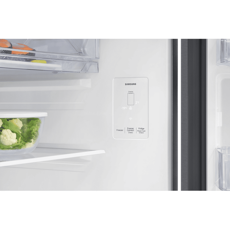SAMSUNG 350 Litres 2 Star Frost Free Double Door Smart Wifi Enabled Refrigerator with Bespoke AI (RT38DG5A2BSLHL, Real Stainless)