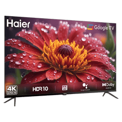 Haier L65FG 165.1 cm (65 inch) 4K Ultra HD LED Smart Google TV with Google Voice Assistant (2023 model)