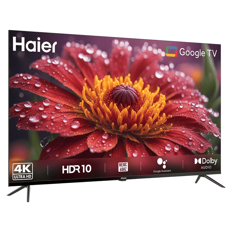 Haier L65FG 165.1 cm (65 inch) 4K Ultra HD LED Smart Google TV with Google Voice Assistant (2023 model)