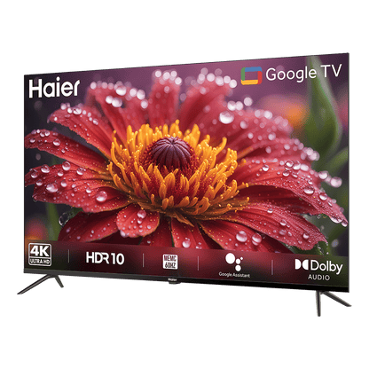 Haier L65FG 165.1 cm (65 inch) 4K Ultra HD LED Smart Google TV with Google Voice Assistant (2023 model)