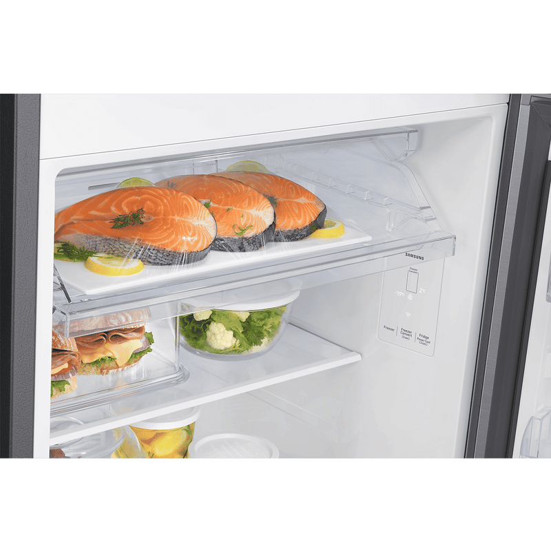SAMSUNG 350 Litres 3 Star Frost Free Double Door Smart Wifi Enabled Refrigerator with Bespoke AI (RT38DG5A4DS8HL, Elegant Inox)