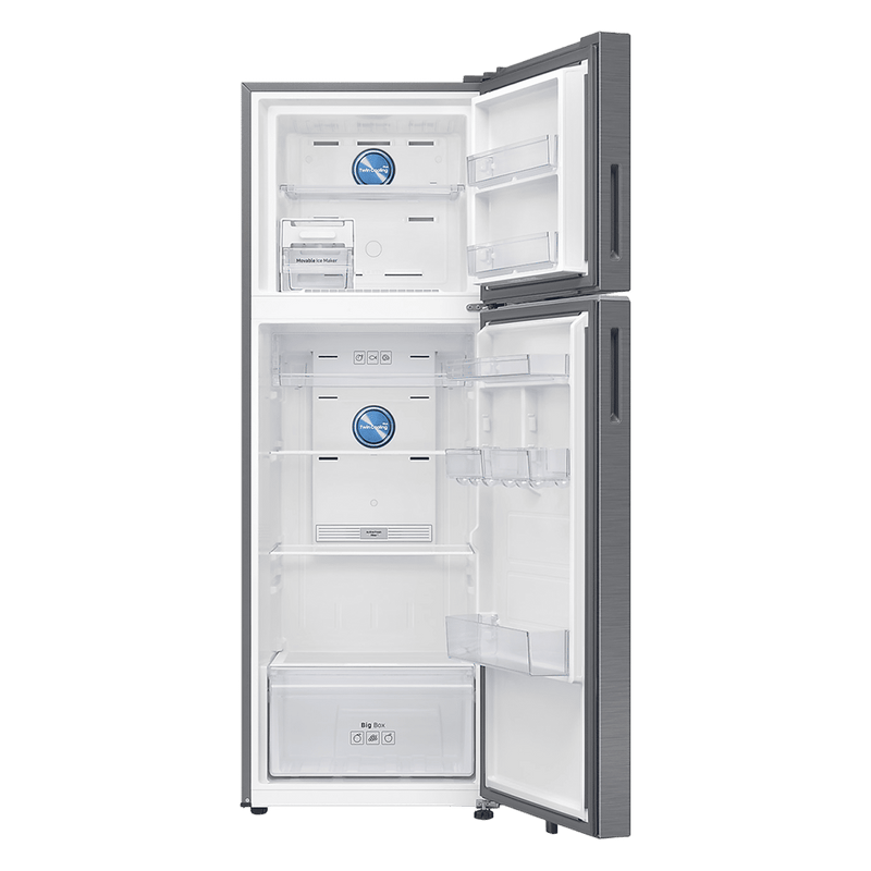 SAMSUNG 350 Litres 3 Star Frost Free Double Door Smart Wifi Enabled Refrigerator with Bespoke AI (RT38DG5A4DS8HL, Elegant Inox)