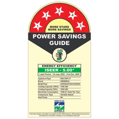 O GENERAL Advanced Hyper Tropical 2 Ton 5 Star Inverter Split AC (Copper Condenser, PM 2.5 Filter, ASGG24CGAA-B)