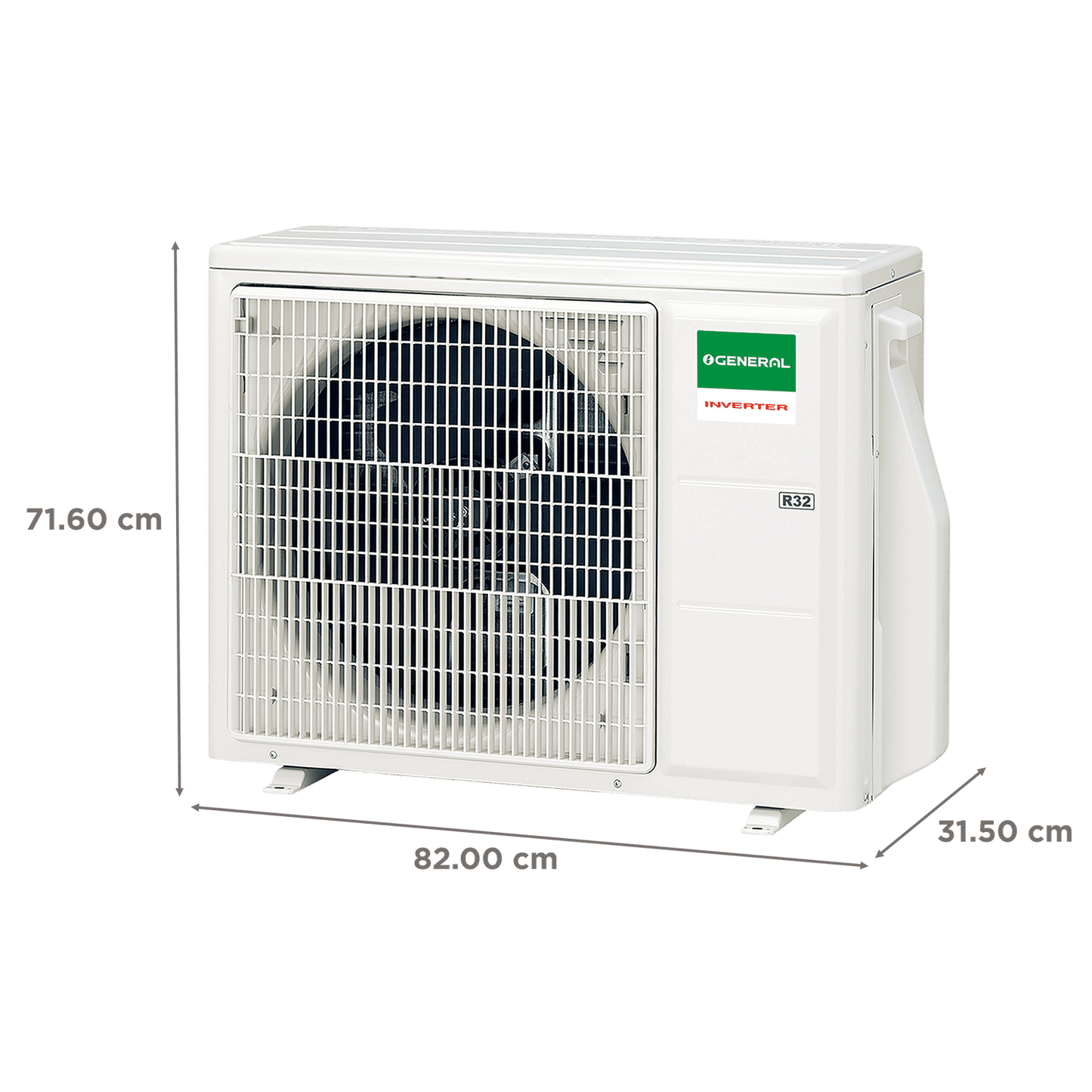 O GENERAL Advanced Hyper Tropical 2 Ton 5 Star Inverter Split AC (Copper Condenser, PM 2.5 Filter, ASGG24CGAA-B)