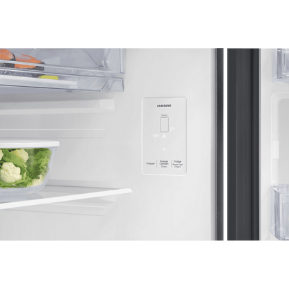 SAMSUNG 350 Litres 3 Star Frost Free Double Door Smart Wifi Enabled Refrigerator with Bespoke AI (RT38DG5A4DBXHL, Luxe Black)