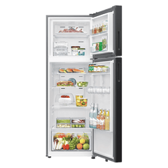 SAMSUNG 350 Litres 3 Star Frost Free Double Door Smart Wifi Enabled Refrigerator with Bespoke AI (RT38DG5A4DBXHL, Luxe Black)