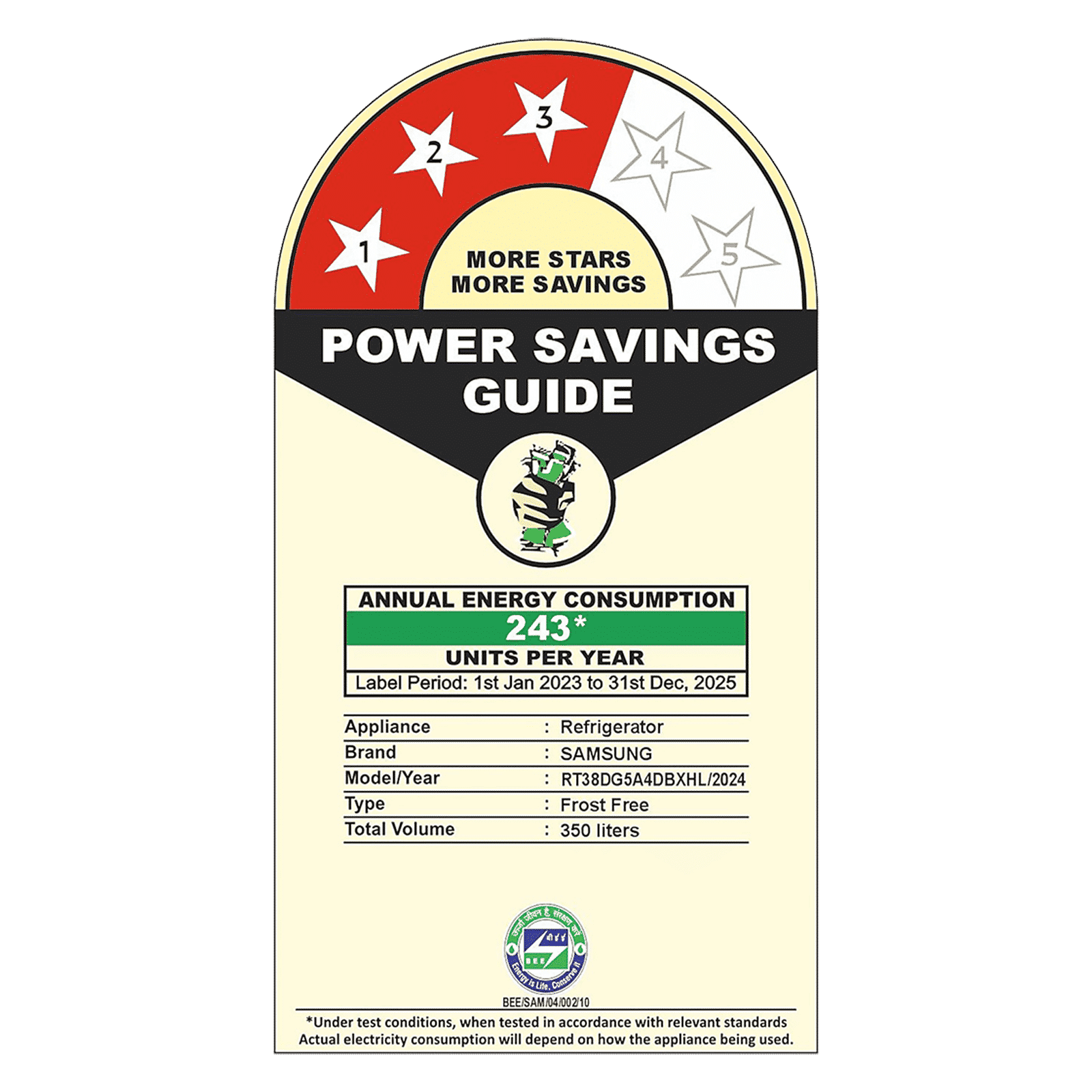 SAMSUNG 350 Litres 3 Star Frost Free Double Door Smart Wifi Enabled Refrigerator with Bespoke AI (RT38DG5A4DBXHL, Luxe Black)