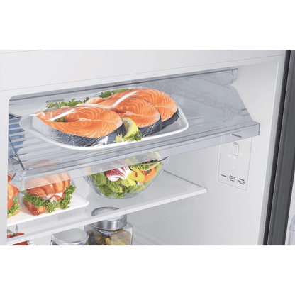 SAMSUNG 396 Litres 2 Star Frost Free Double Door Smart Wifi Enabled Refrigerator with Bespoke AI (RT41DG6A2BSLHL, Real Stainless)