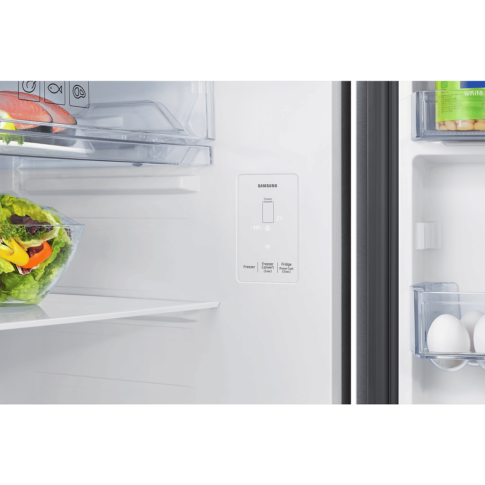 SAMSUNG 396 Litres 2 Star Frost Free Double Door Smart Wifi Enabled Refrigerator with Bespoke AI (RT41DG6A2BSLHL, Real Stainless)