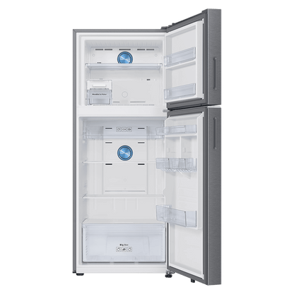 SAMSUNG 396 Litres 2 Star Frost Free Double Door Smart Wifi Enabled Refrigerator with Bespoke AI (RT41DG6A2BSLHL, Real Stainless)