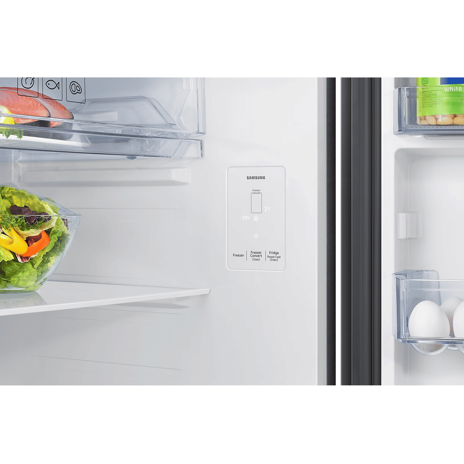 SAMSUNG 396 Litres 3 Star Frost Free Double Door Smart Wifi Enabled Refrigerator with Bespoke AI (RT41DG6A4DB1HL, Black Matt)