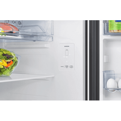 SAMSUNG 396 Litres 3 Star Frost Free Double Door Smart Wifi Enabled Refrigerator with Bespoke AI (RT41DG6A4DB1HL, Black Matt)