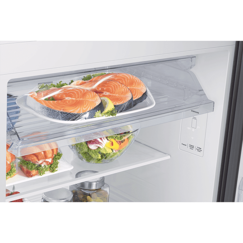 SAMSUNG 396 Litres 3 Star Frost Free Double Door Smart Wifi Enabled Refrigerator with Bespoke AI (RT41DG6A4DB1HL, Black Matt)