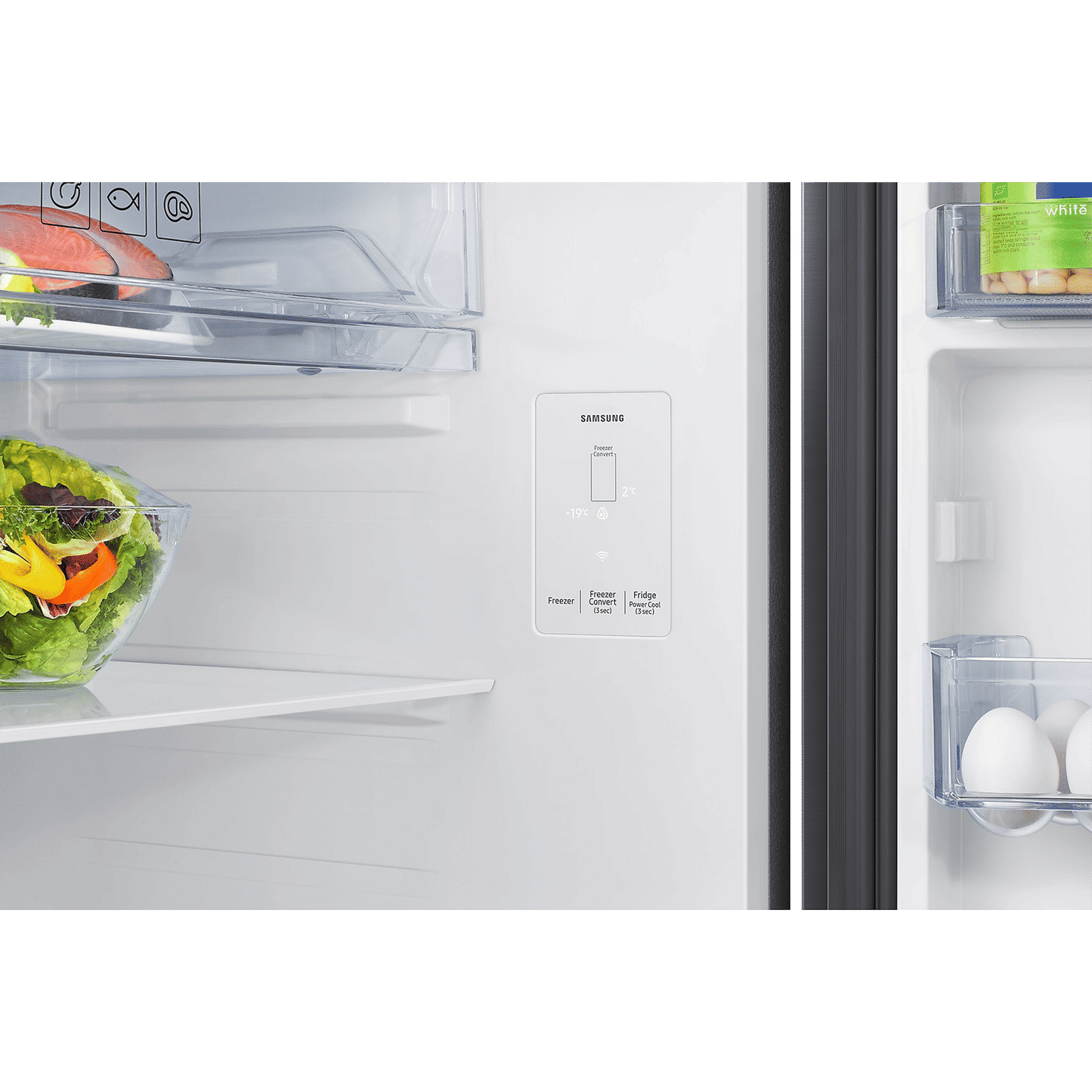 SAMSUNG 419 Litres 3 Star Frost Free Double Door Smart Wifi Enabled Refrigerator with Bespoke AI (RT45DG6A4DB1HL, Black Matt)