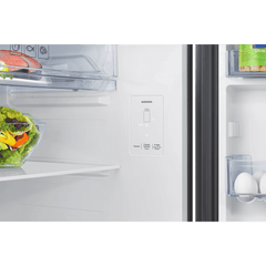 SAMSUNG 419 Litres 3 Star Frost Free Double Door Smart Wifi Enabled Refrigerator with Bespoke AI (RT45DG6A4DB1HL, Black Matt)