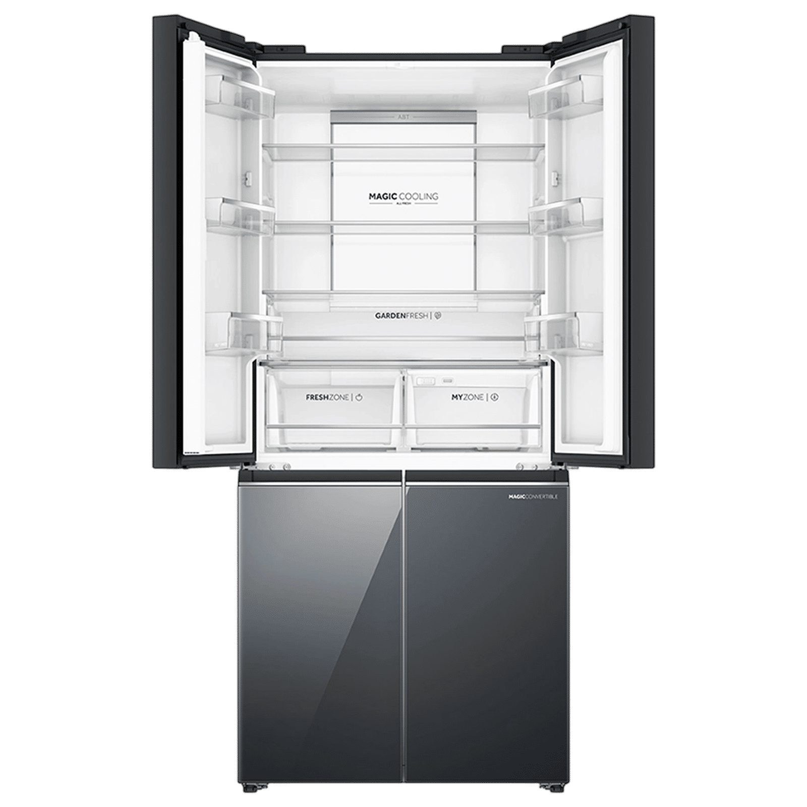 Haier Lumiere 520 Liters 3 Star Auto Defrost Four Door Smart Wifi Enabled Refrigerator with Colorful Digital Display (HRB-600MGU1, Mirror Glass)