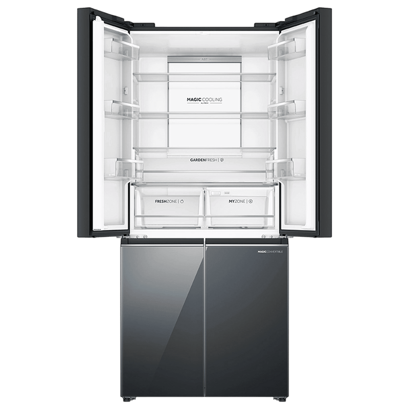 Haier Lumiere 520 Liters 3 Star Auto Defrost Four Door Smart Wifi Enabled Refrigerator with Colorful Digital Display (HRB-600MGU1, Mirror Glass)