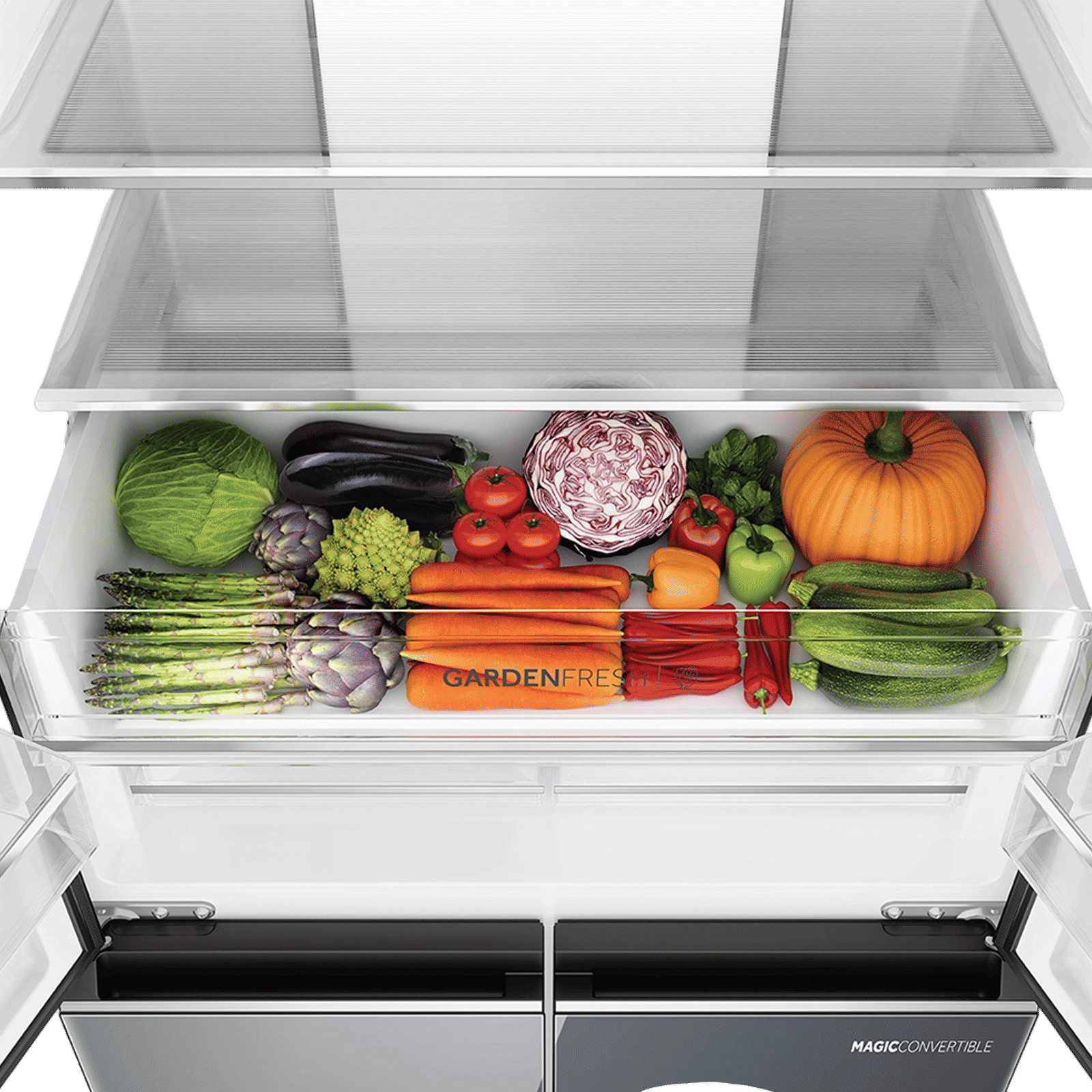 Haier Lumiere 520 Liters 3 Star Auto Defrost Four Door Smart Wifi Enabled Refrigerator with Colorful Digital Display (HRB-600MGU1, Mirror Glass)