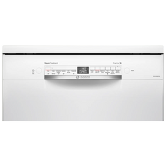 BOSCH Series 6 14 Place Settings Free Standing Dishwasher with Glass Protection Technology (No Pre-rinse Required, White)