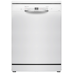 BOSCH Series 6 14 Place Settings Free Standing Dishwasher with Glass Protection Technology (No Pre-rinse Required, White)