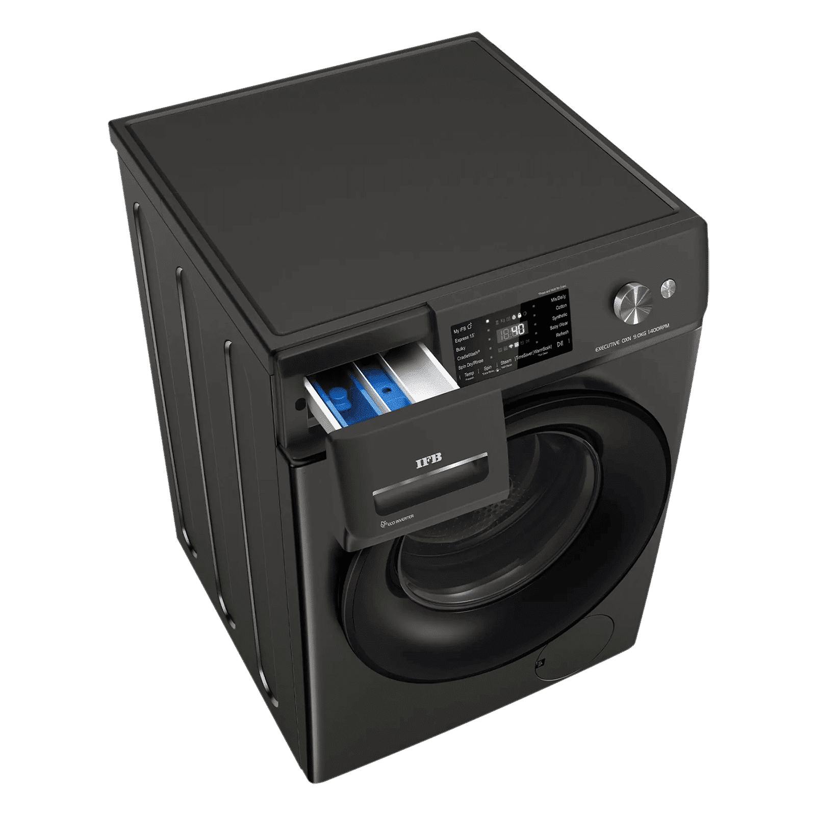 IFB 9 kg 5 Star Wi-Fi Inverter Fully Automatic Front Load Washing Machine (Executive OXN 9014K, AI Technology, Onyx Grey)