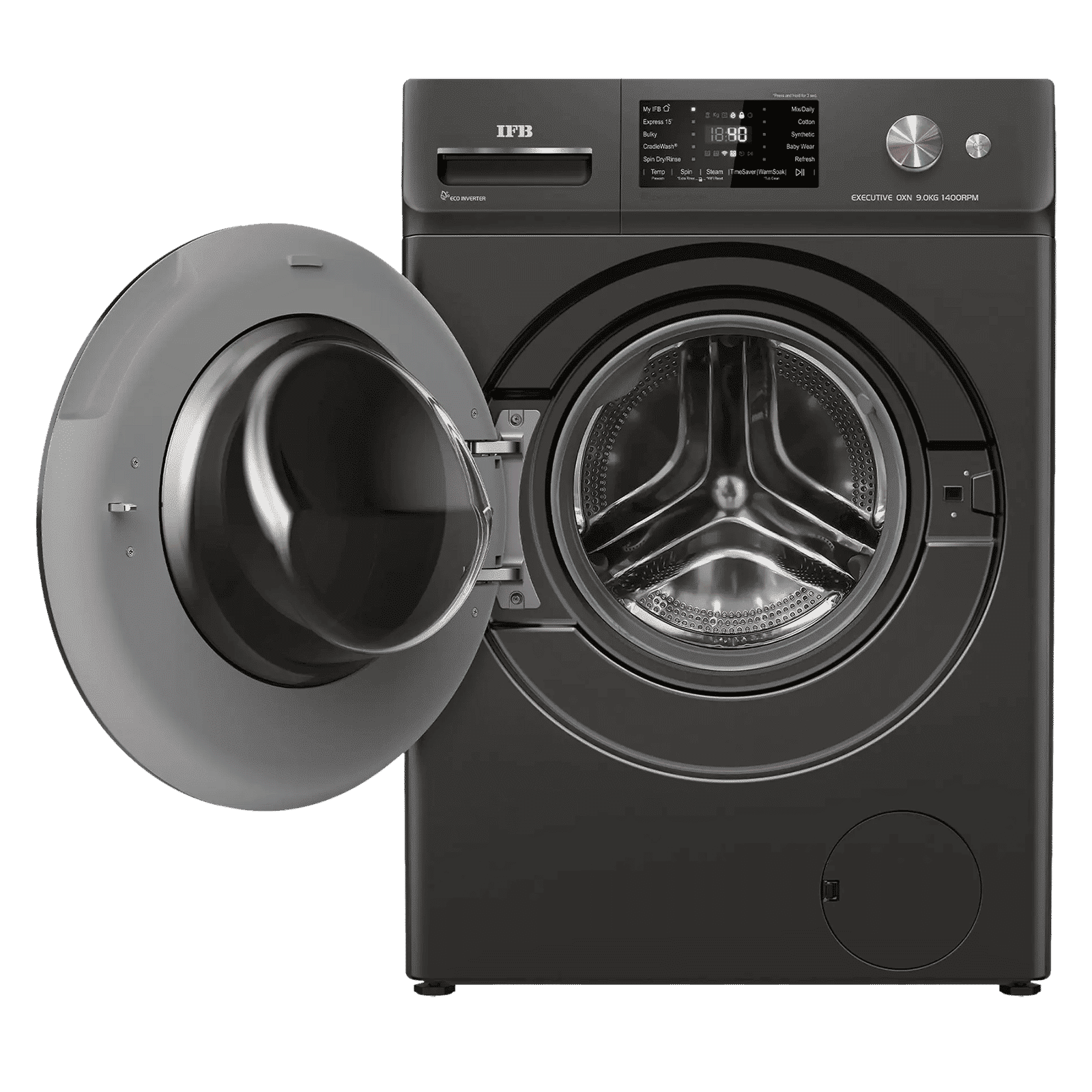 IFB 9 kg 5 Star Wi-Fi Inverter Fully Automatic Front Load Washing Machine (Executive OXN 9014K, AI Technology, Onyx Grey)