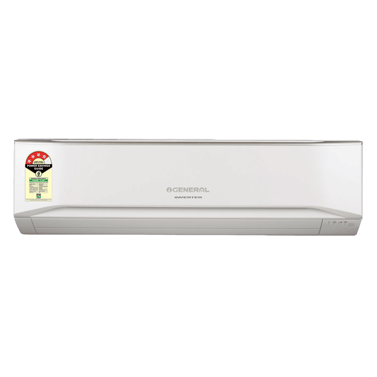Ogeneral Advanced Hyper Tropical 1.5 Ton 4 Star Inverter Split AC | Copper Condenser | PM 2.5 Filter | Automatic Airflow Adjustment | Self Diagnostics (ASGG18CETB-B)