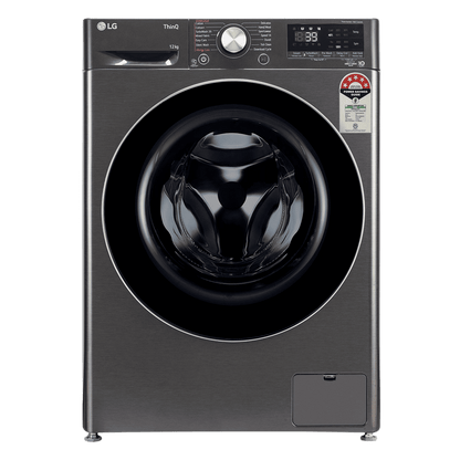 LG 12 kg 5 Star Wi-Fi Inverter Fully Automatic Front Load Washing Machine (FHP1412Z9B.APBQEIL, AI Direct Drive, Platinum Black)