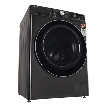 LG 12 kg 5 Star Wi-Fi Inverter Fully Automatic Front Load Washing Machine (FHP1412Z9B.APBQEIL, AI Direct Drive, Platinum Black)