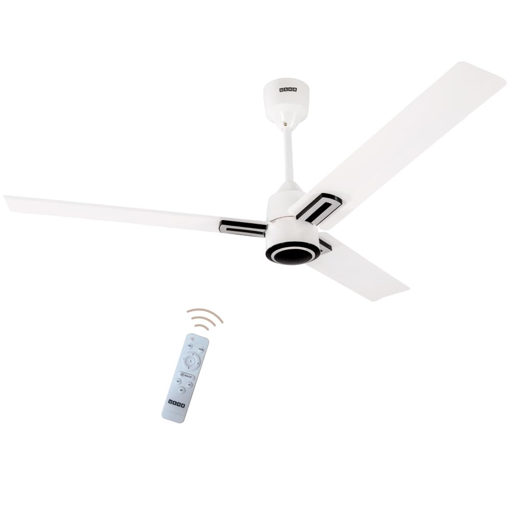 USHA AeroEdge Plus 1200mm BLDC Ceiling Fan with IR Remote | LED Indicator | BEE 5 Star Rated Energy Efficient | 100% Copper Motor | High Air Delivery 220CMM | 2 Year Warranty | (Smoke Brown)