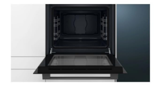 Bosch Series 2 Built-in Single Oven, 66 L, 60 x 60 cm, Black, Electric, HBF011BA1I
