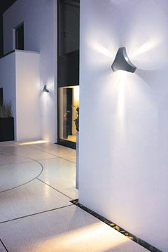 Philips 58163 Triangular 9W, LED Wall Light, (Black)